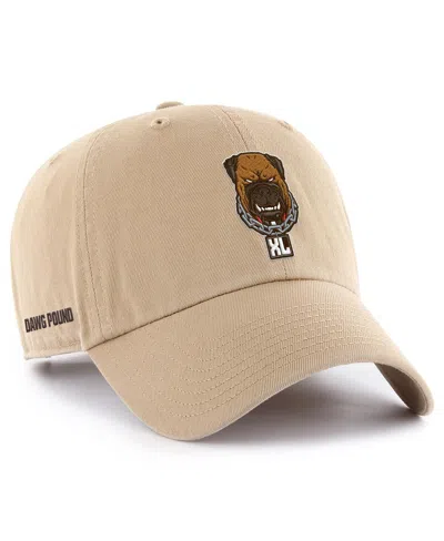 47 Brand Men's Khaki Cleveland Browns Dawg Pound Xl Unstructured Clean Up Adjustable Hat
