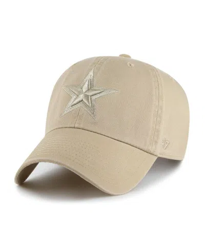 47 Brand Men's Khaki Dallas Cowboys Tonal Clean-up Adjustable Hat In Neutral