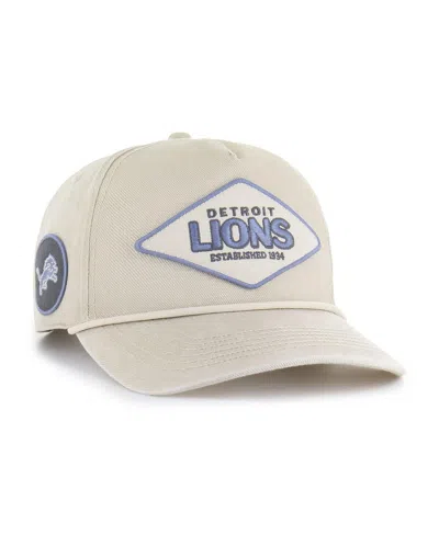 47 Brand Men's Khaki Detroit Lions Cairn Hitch Adjustable Hat In Neutral