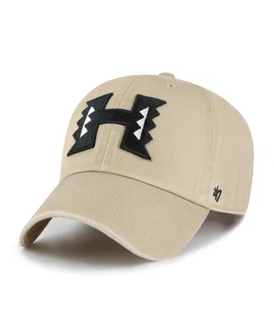 47 Brand Men's Khaki Hawaii Rainbow Warriors Clean Up Adjustable Hat In Brown