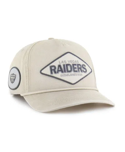 47 Brand Men's Khaki Las Vegas Raiders Cairn Hitch Adjustable Hat In Neutral