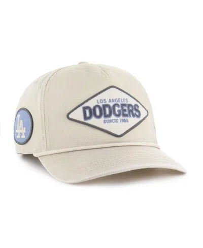 47 Brand Men's Khaki Los Angeles Dodgers Cairn Hitch Adjustable Hat In Neutral