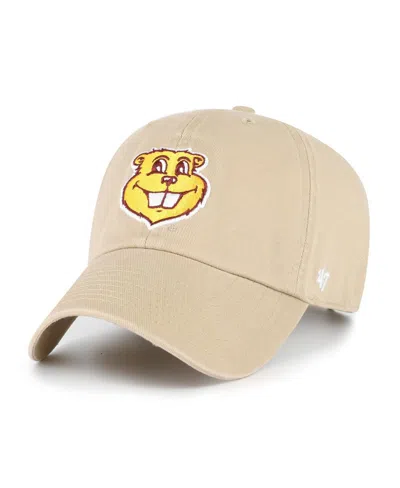 47 Brand Men's Khaki Minnesota Golden Gophers Clean Up Adjustable Hat In Brown