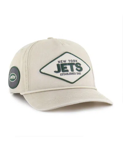 47 Brand Men's Khaki New York Jets Cairn Hitch Adjustable Hat In Neutral