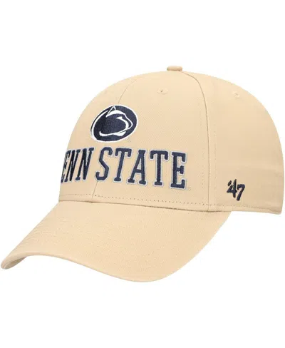 47 Brand Men's Khaki Penn State Nittany Lions Powell Mvp Adjustable Hat