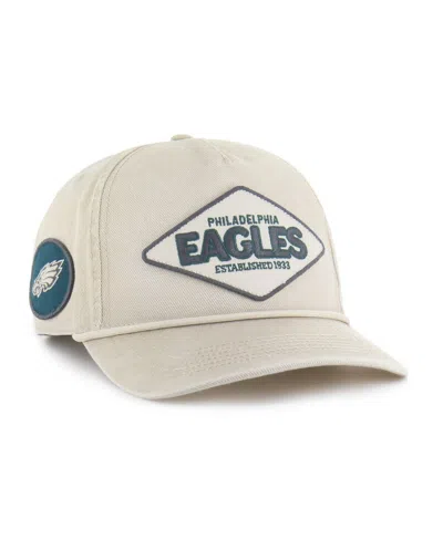 47 Brand Men's Khaki Philadelphia Eagles Cairn Hitch Adjustable Hat In Brown