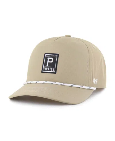 47 Brand Men's Khaki Pittsburgh Pirates Cozumel Hitch Adjustable Hat In Brown