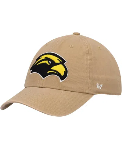 47 Brand Men's Khaki Southern Miss Golden Eagles Clean Up Adjustable Hat