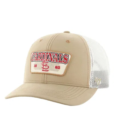 47 Brand Men's Khaki St. Louis Cardinals Ridgewood Trucker Adjustable Hat