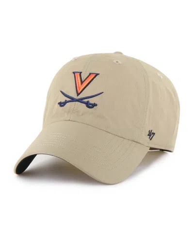 47 BRAND MEN'S KHAKI VIRGINIA CAVALIERS CLEAN UP BRRR ADJUSTABLE HAT