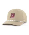 47 Brand Men's Khaki Virginia Tech Hokies Cozumel Hitch Brrr Adjustable Hat