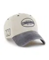 47 Brand Men's Khaki Washington Commanders Breaking Trail Clean Up Adjustable Hat In Brown