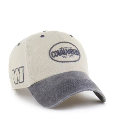 47 Brand Men's Khaki Washington Commanders Breaking Trail Clean Up Adjustable Hat In Brown