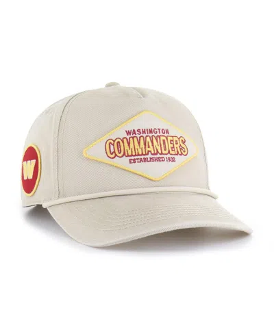 47 Brand Men's Khaki Washington Commanders Cairn Hitch Adjustable Hat In Brown