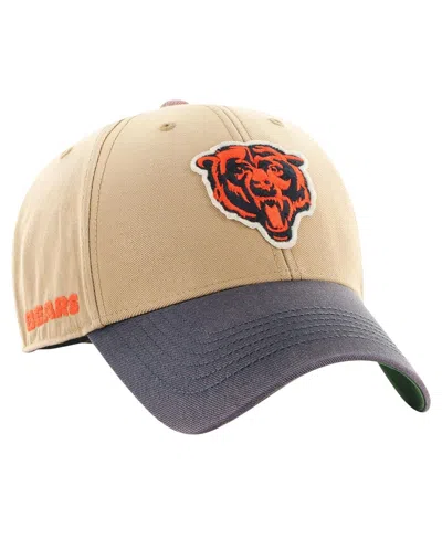 47 Brand Men's Khaki/navy Chicago Bears Dusted Sedgwick Mvp Adjustable Hat In Neutral