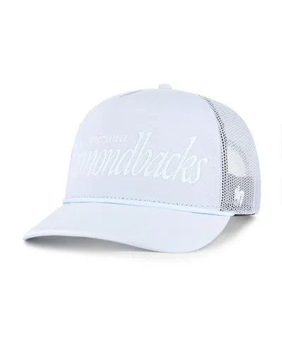 47 Brand Men's Light Blue Arizona Diamondbacks Foundation Script Hitch Adjustable Trucker Hat
