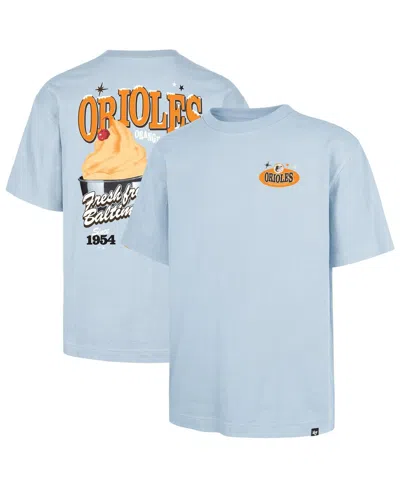 47 Brand Men's Light Blue Baltimore Orioles Ice Cream Parlor Foundation T-shirt