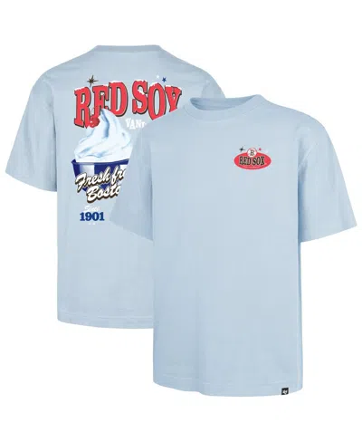 47 Brand Men's Light Blue Boston Red Sox Ice Cream Parlor Foundation T-shirt
