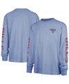 47 Brand Men's Light Blue Buffalo Bills Cairn Ravine Foundation Throwback Long Sleeve T-shirt In Blue