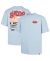 47 Brand Men's Light Blue Cincinnati Reds Ice Cream Parlor Foundation T-shirt In Blue