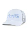 47 Brand Men's Light Blue Houston Astros Foundation Script Hitch Adjustable Trucker Hat