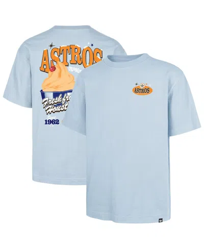 47 Brand Men's Light Blue Houston Astros Ice Cream Parlor Foundation T-shirt