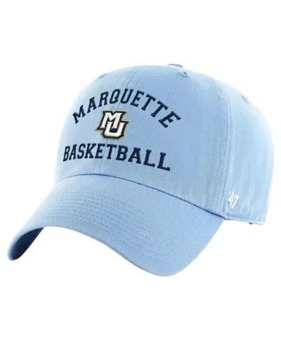 47 Brand Men's Light Blue Marquette Golden Eagles Clean Up Adjustable Hat