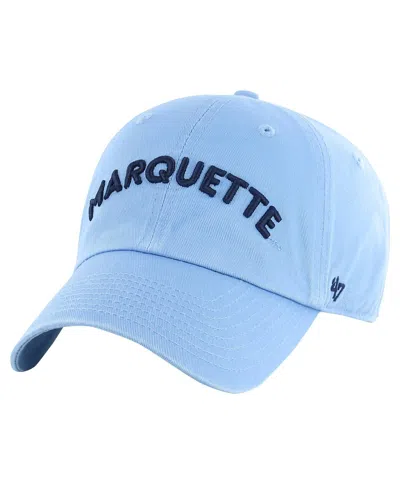 47 Brand Men's Light Blue Marquette Golden Eagles Clean Up Adjustable Hat