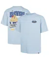 47 Brand Men's Light Blue Milwaukee Brewers Ice Cream Parlor Foundation T-shirt In Blue