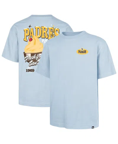 47 Brand Men's Light Blue San Diego Padres Ice Cream Parlor Foundation T-shirt
