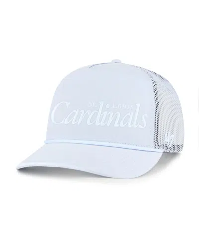 47 Brand Men's Light Blue St. Louis Cardinals Foundation Script Hitch Adjustable Trucker Hat