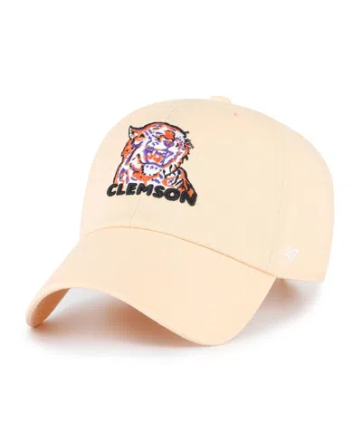 47 Brand Men's Light Orange Clemson Tigers Vault Clean Up Adjustable Hat