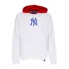 47 Brand Men's Lightweight Hooded Sweatshirt Mlb Helix Hood Neyyan White/red/blue In White