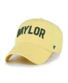 47 Brand Men's Maize Baylor Bears Clean Up Adjustable Hat In Yellow