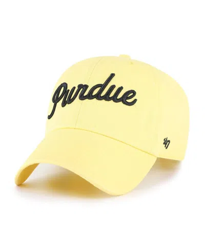 47 Brand Men's Maize Purdue Boilermakers Vault Clean Up Adjustable Hat In Blue
