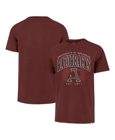 47 Brand Men's Maroon Arkansas Razorbacks Double Header Franklin T-shirt