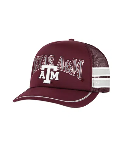 47 Brand Men's Maroon Texas A M Aggies Sideband Trucker Adjustable Hat
