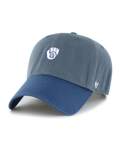 47 Brand Men's Milwaukee Brewers Adjustable Clean Up Baseball Cap In Multi