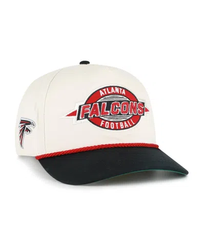 47 Brand Men's Natural Atlanta Falcons Frame Out Two Tone Hitch Adjustable Hat In White