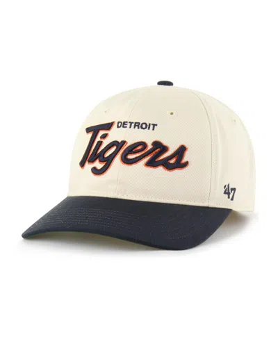 47 Brand Men's Natural Detroit Tigers Crosstown Franchise Fitted Hat In Brown