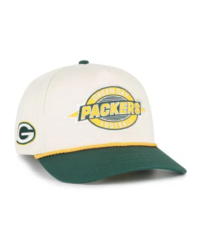 47 Brand Men's Natural Green Bay Packers Frame Out Two Tone Hitch Adjustable Hat In Gray