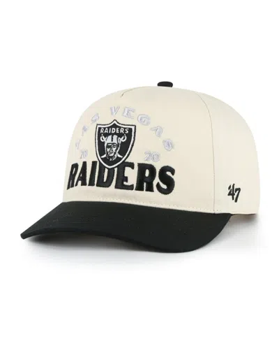 47 Brand Men's Natural Las Vegas Raiders Arcitext Hitch Adjustable Hat