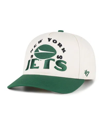 47 Brand Men's Natural New York Jets Arcitext Hitch Adjustable Hat
