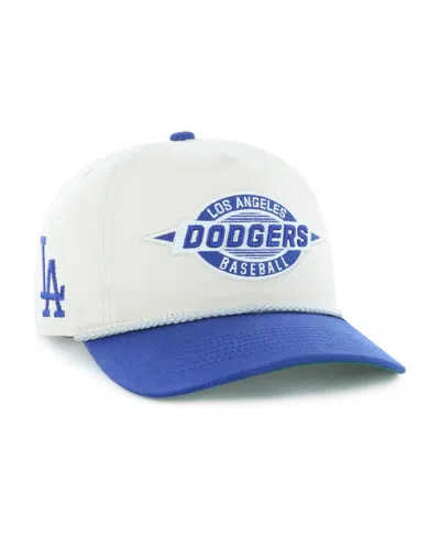 47 Brand Men's Natural, Royal Los Angeles Dodgers Frame Out Hitch Adjustable Hat In Multi