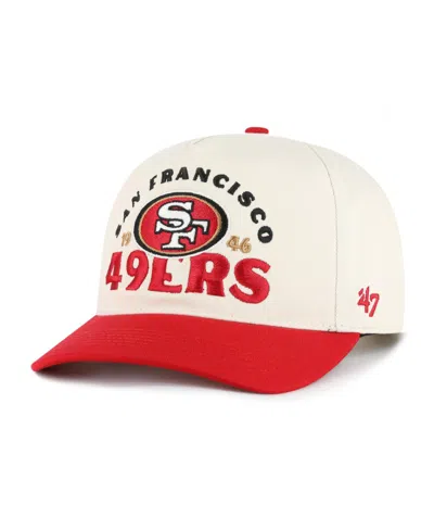 47 Brand Men's Natural San Francisco 49ers Arcitext Hitch Adjustable Hat