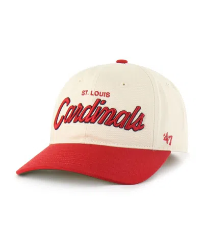 47 Brand Men's Natural St. Louis Cardinals Crosstown Franchise Fitted Hat In Brown