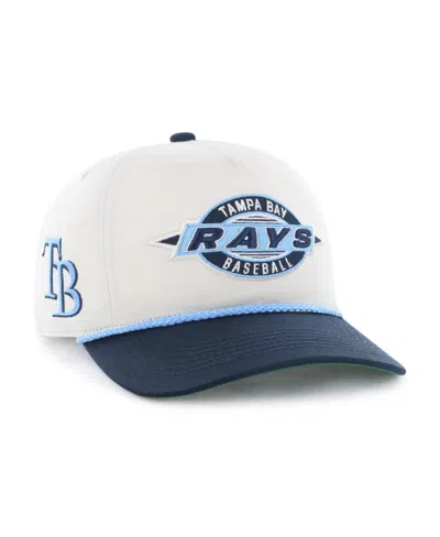 47 Brand Men's Natural Tampa Bay Rays Frame Out Hitch Adjustable Hat In Blue