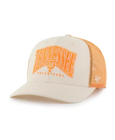 47 Brand Men's Natural Tennessee Volunteers Drawbridge Trucker Adjustable Hat In Brown