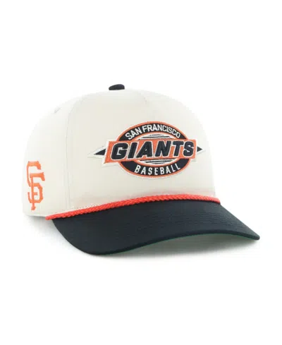 47 Brand Men's Natural/black San Francisco Giants Frame Out Hitch Adjustable Hat In Natural,black