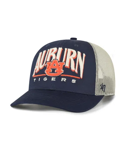 47 Brand Men's Navy Auburn Tigers Arid Adjustable Trucker Hat In Blue